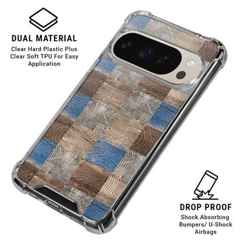 Lumber Grid Pixel 9/9 Pro Clear Case